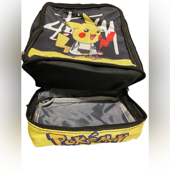 🆕 Pokémon Pikachu Insulated Lunch Bag & Snack Pack Bundle - Black - Picture 5 of 12